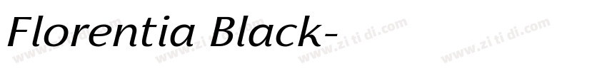 Florentia Black字体转换